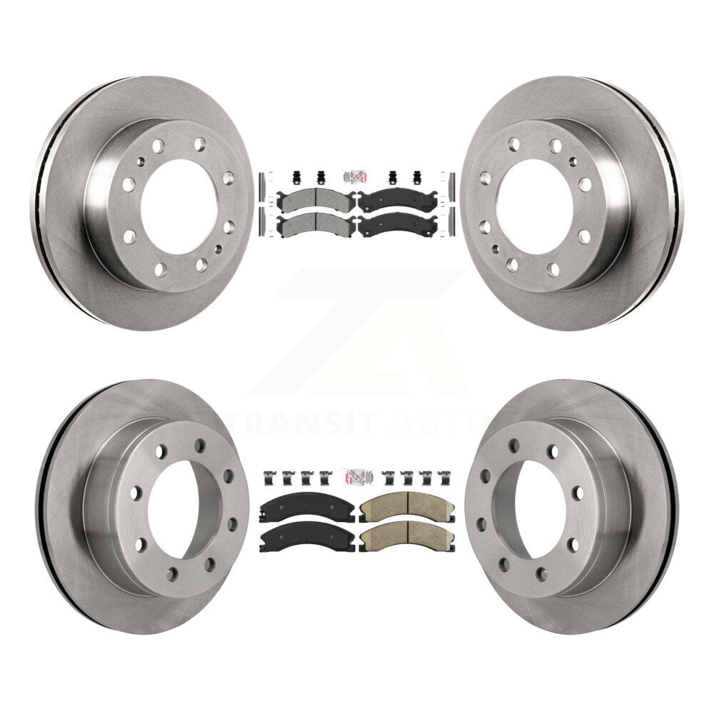 Disc Rotors and Semi-Metallic (Front) & Ceramic (Rear) Brake Pads Kit-K8A-106442 - Kit.bestparts.ca