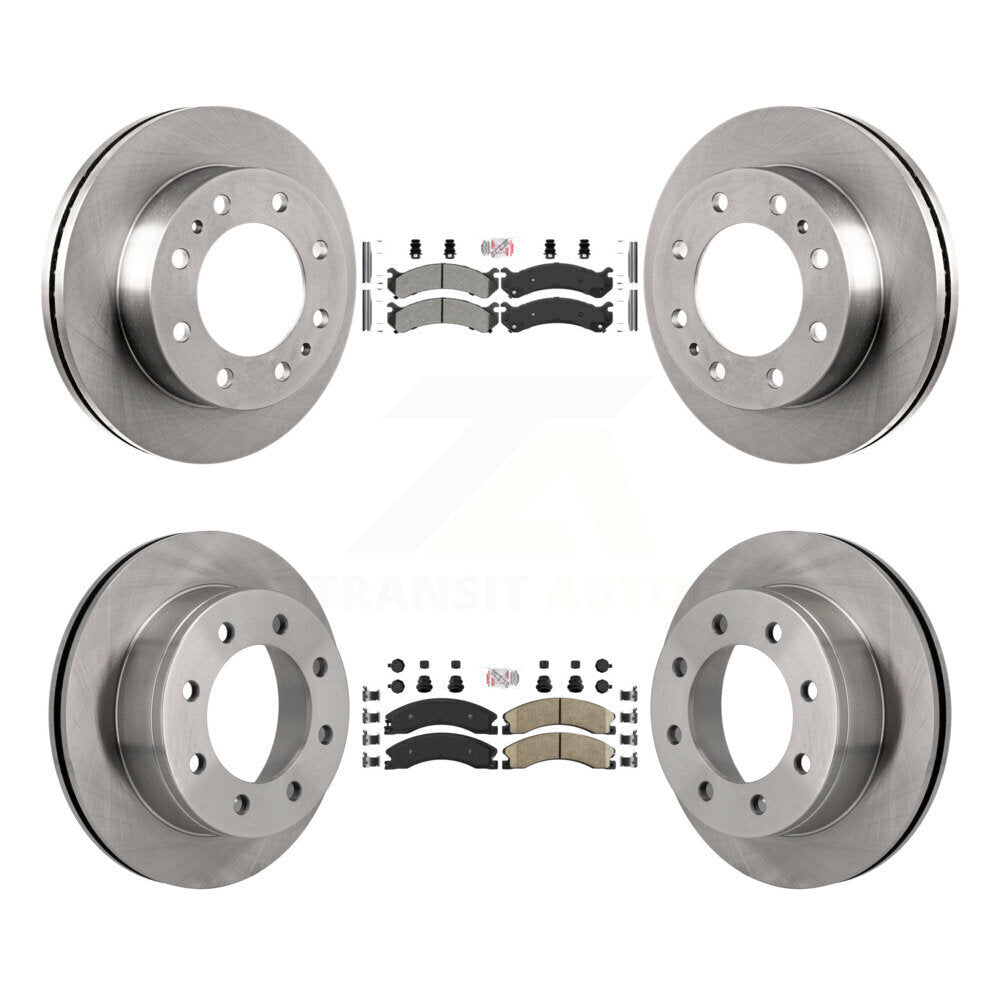 Disc Rotors and Semi-Metallic (Front) & Ceramic (Rear) Brake Pads Kit-K8A-106444 - Kit.bestparts.ca