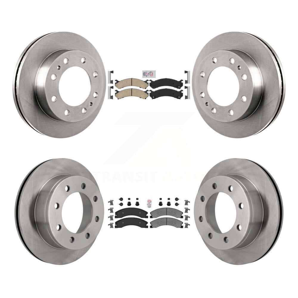 Disc Rotors and Ceramic (Front) & Semi-Metallic (Rear) Brake Pads Kit-K8A-106446 - Kit.bestparts.ca
