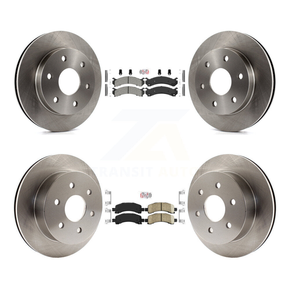 Disc Rotors and Semi-Metallic (Front) & Ceramic (Rear) Brake Pads Kit-K8A-106611 - Kit.bestparts.ca