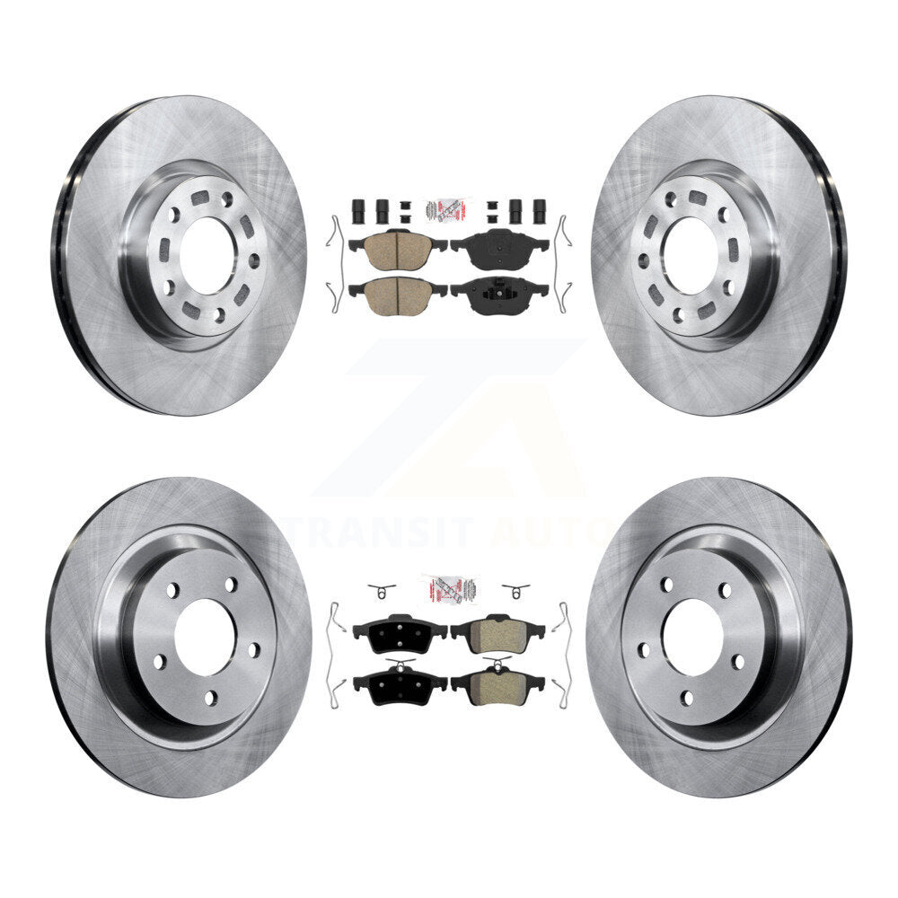 Disc Rotors and Ceramic (Front) & Semi-Metallic (Rear) Brake Pads Kit-K8A-106633 - Kit.bestparts.ca
