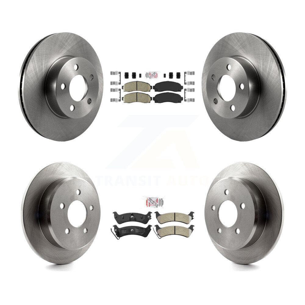 Disc Rotors and Ceramic (Front) & Semi-Metallic (Rear) Brake Pads Kit-K8A-106802 - Kit.bestparts.ca