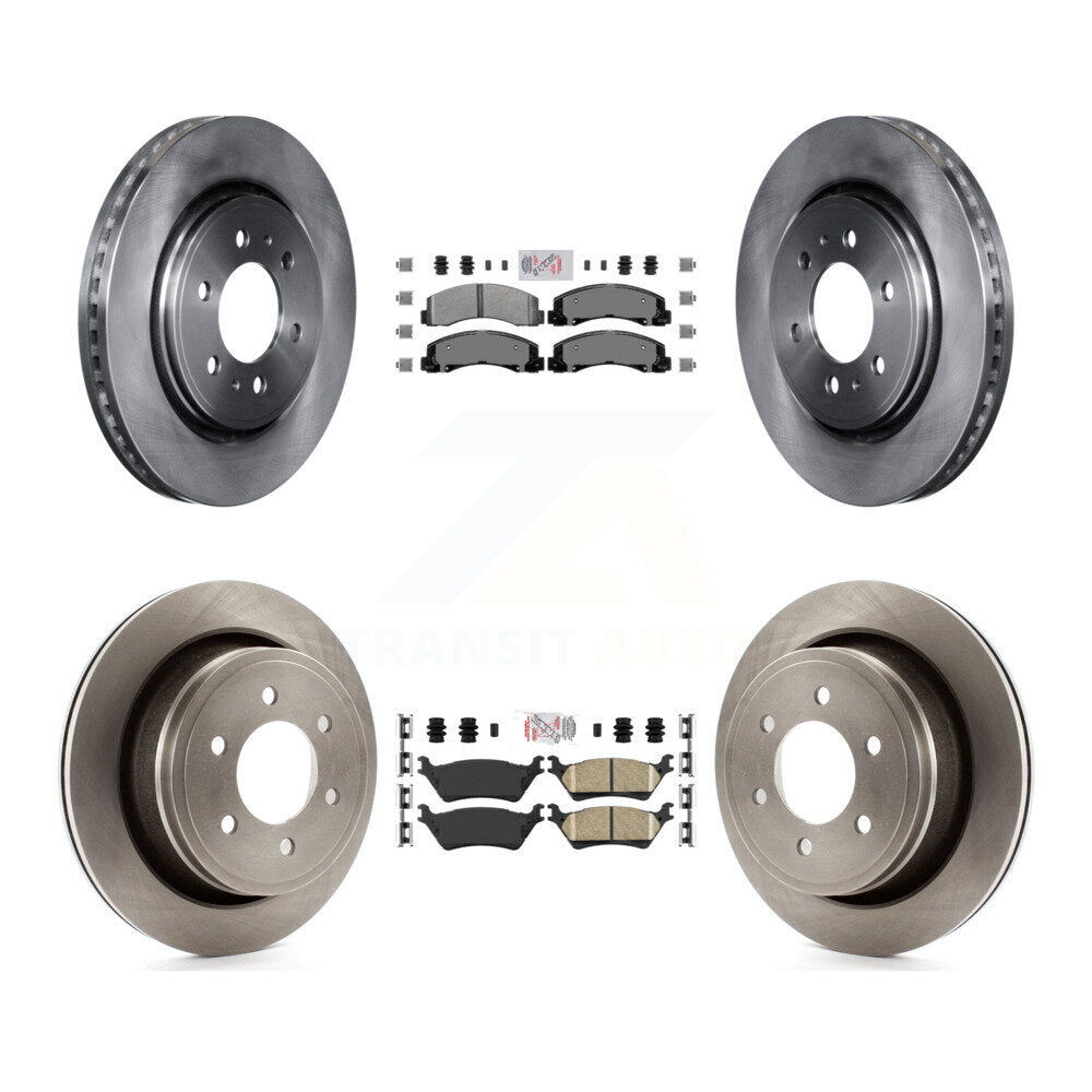 Disc Rotors and Semi-Metallic (Front) & Ceramic (Rear) Brake Pads Kit-K8A-106823 - Kit.bestparts.ca