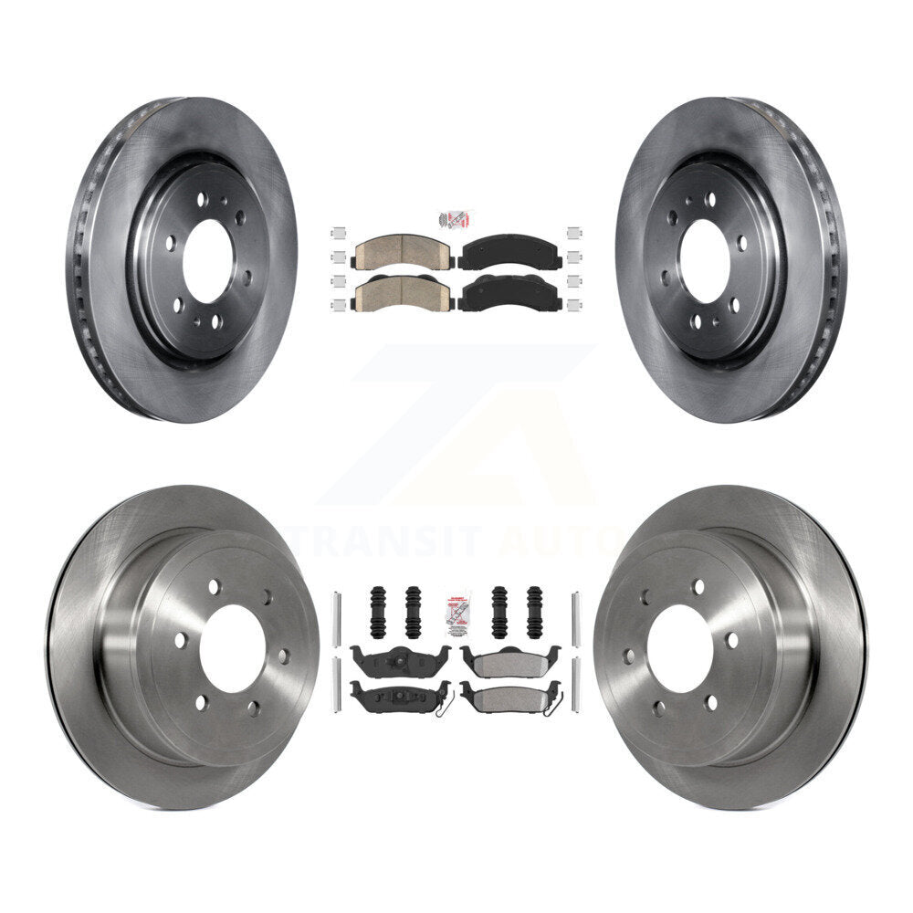 Disc Rotors and Ceramic (Front) & Semi-Metallic (Rear) Brake Pads Kit-K8A-106831 - Kit.bestparts.ca