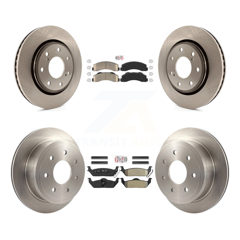 Disc Rotors and Ceramic (Front) & Semi-Metallic (Rear) Brake Pads Kit-K8A-106834 - Kit.bestparts.ca