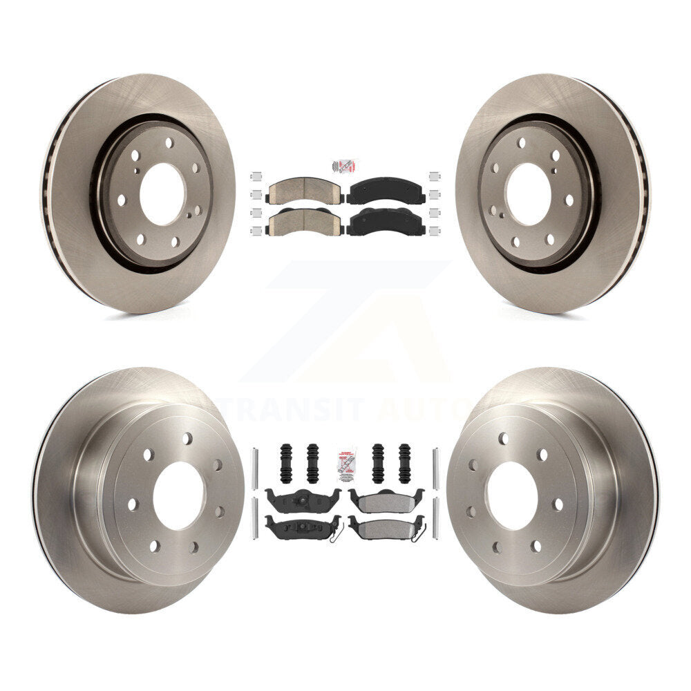 Disc Rotors and Ceramic (Front) & Semi-Metallic (Rear) Brake Pads Kit-K8A-106835 - Kit.bestparts.ca