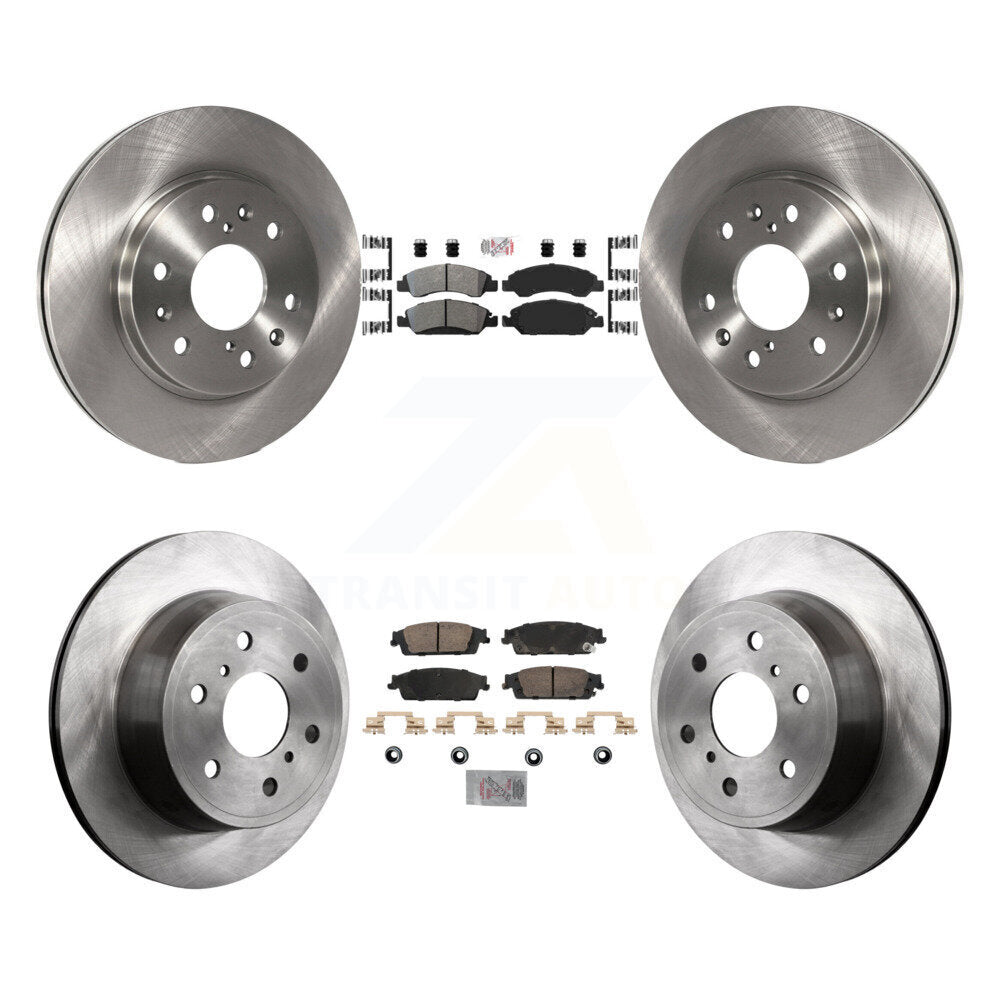 Disc Rotors and Semi-Metallic (Front) & Ceramic (Rear) Brake Pads Kit-K8A-107253 - Kit.bestparts.ca