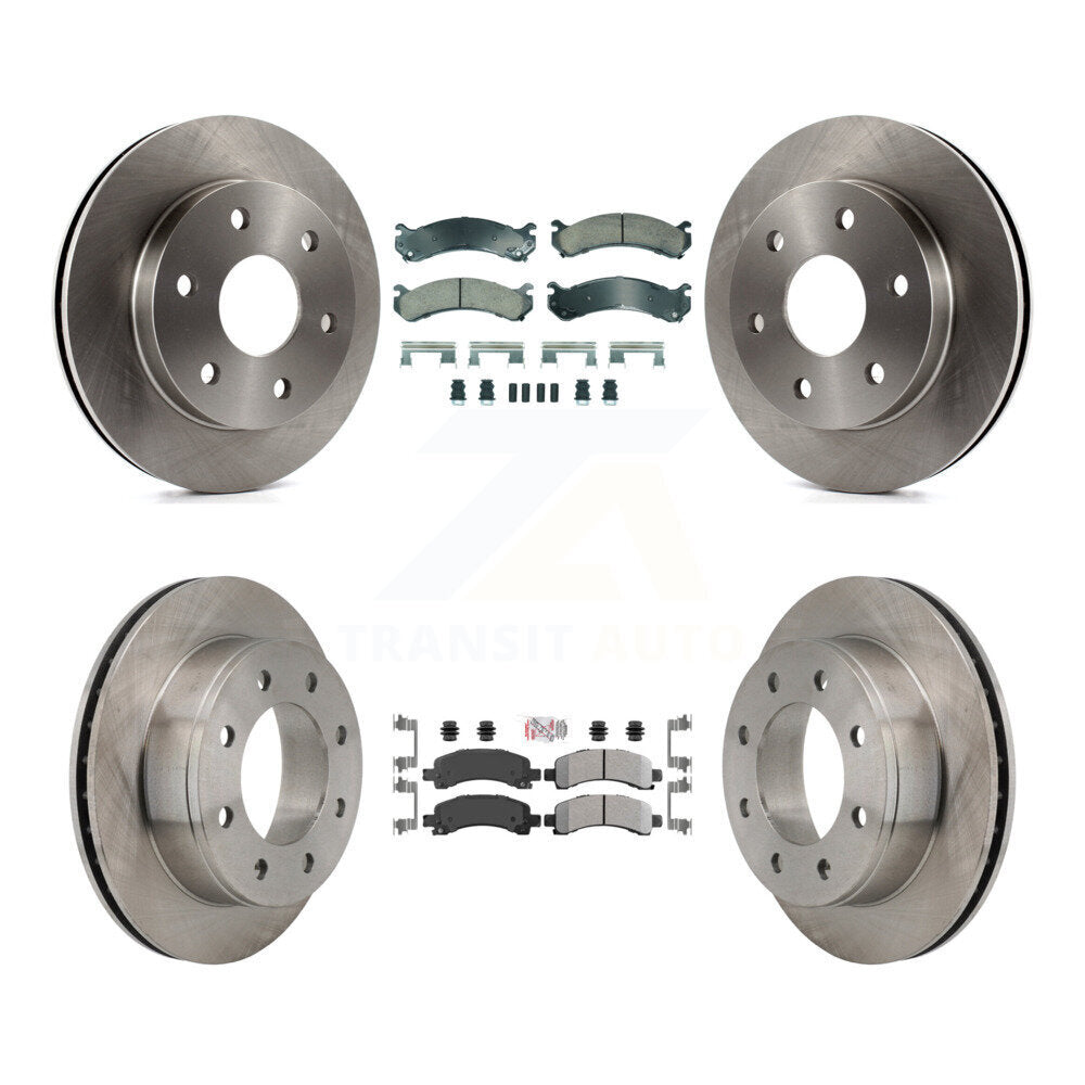 Disc Rotors and Ceramic (Front) & Semi-Metallic (Rear) Brake Pads Kit-K8A-107350 - Kit.bestparts.ca