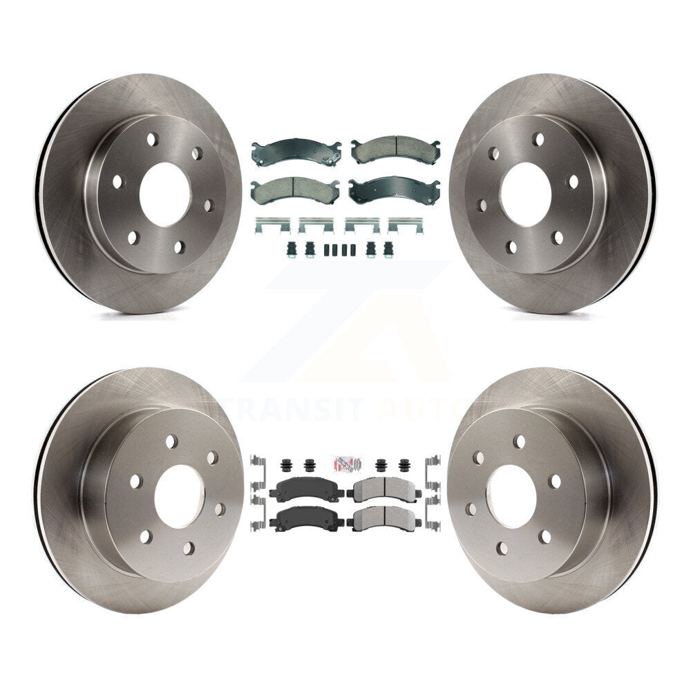 Disc Rotors and Ceramic (Front) & Semi-Metallic (Rear) Brake Pads Kit-K8A-107356 - Kit.bestparts.ca