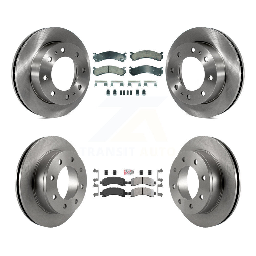 Disc Rotors and Ceramic (Front) & Semi-Metallic (Rear) Brake Pads Kit-K8A-107358 - Kit.bestparts.ca