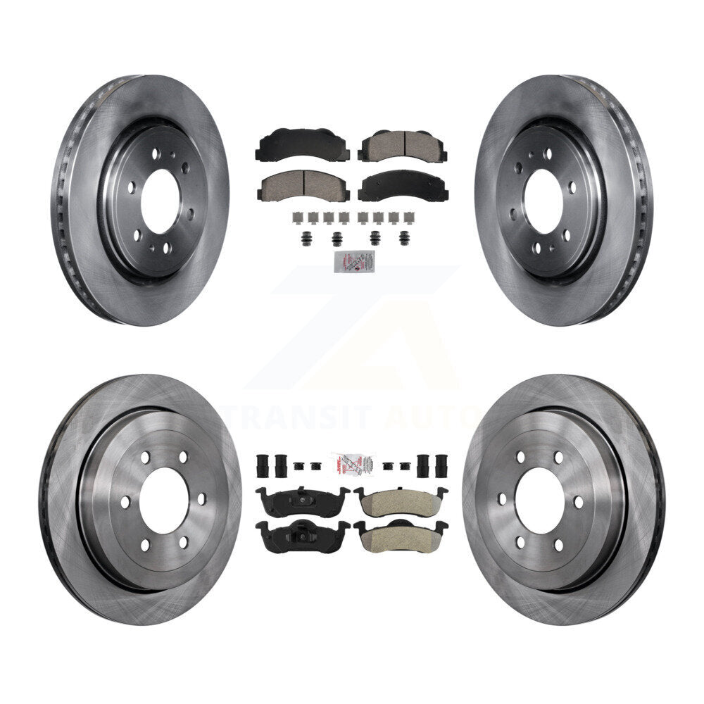 Disc Rotors and Ceramic (Front) & Semi-Metallic (Rear) Brake Pads Kit-K8A-107390 - Kit.bestparts.ca