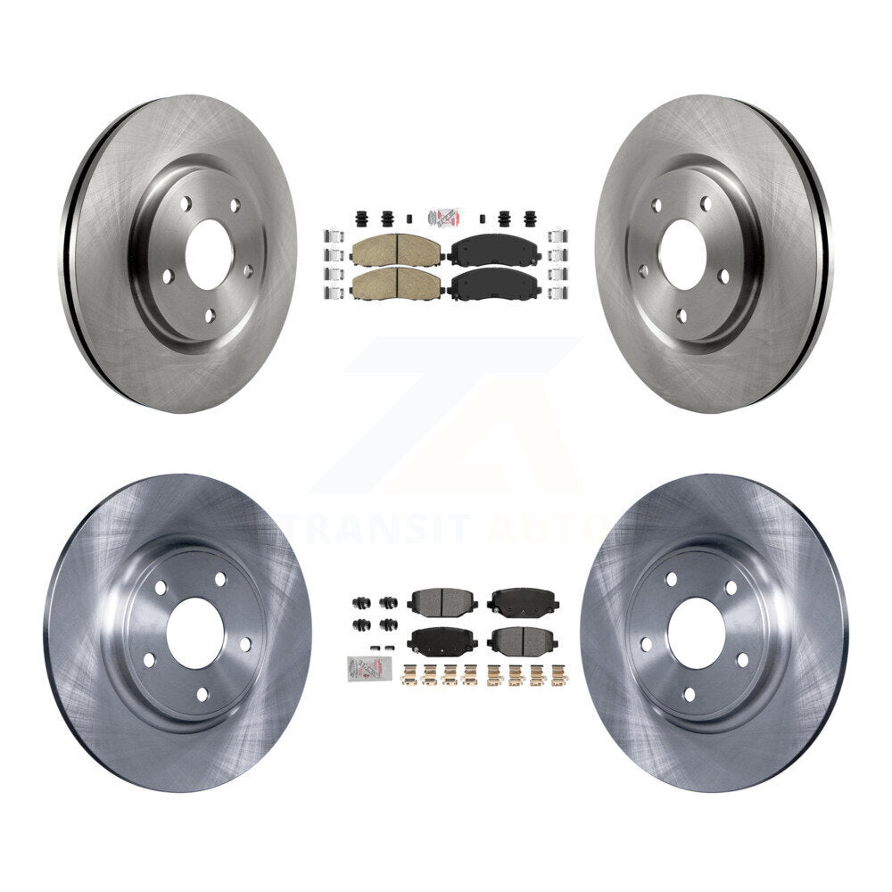 Disc Rotors and Ceramic (Front) & Semi-Metallic (Rear) Brake Pads Kit-K8A-107410 - Kit.bestparts.ca