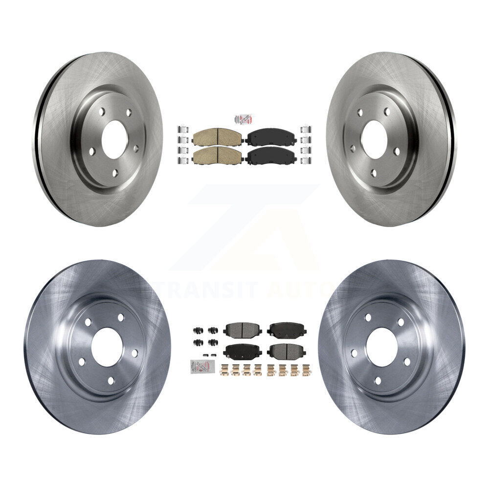 Disc Rotors and Ceramic (Front) & Semi-Metallic (Rear) Brake Pads Kit-K8A-107411 - Kit.bestparts.ca