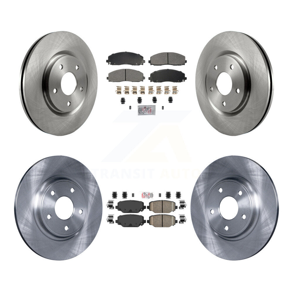 Disc Rotors and Semi-Metallic (Front) & Ceramic (Rear) Brake Pads Kit-K8A-107413 - Kit.bestparts.ca Kit.bestparts.ca
