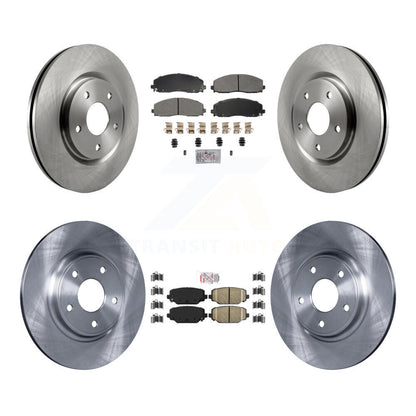 Disc Rotors and Semi-Metallic (Front) & Ceramic (Rear) Brake Pads Kit-K8A-107414 - Kit.bestparts.ca