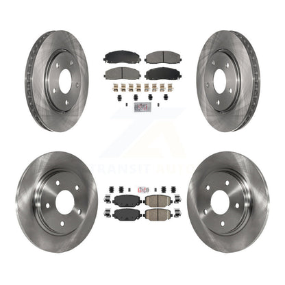 Disc Rotors and Semi-Metallic (Front) & Ceramic (Rear) Brake Pads Kit-K8A-107418 - Kit.bestparts.ca