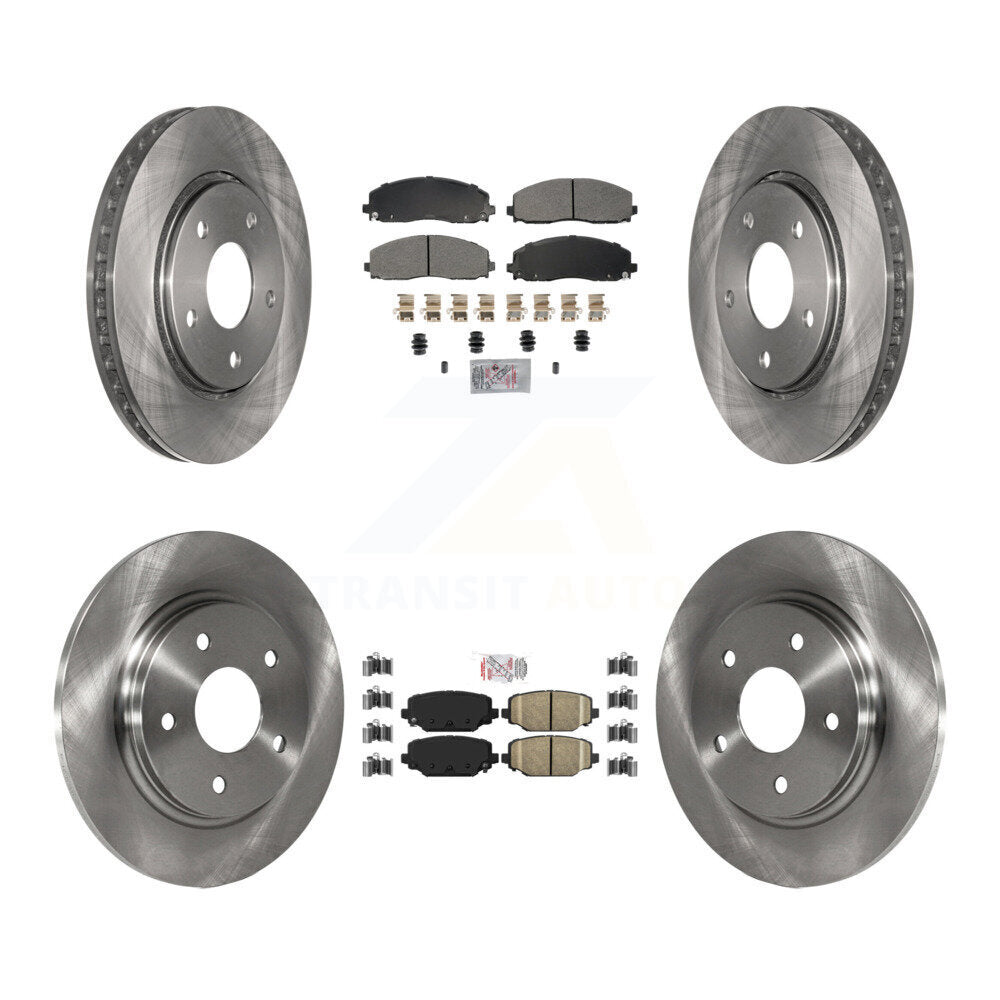 Disc Rotors and Semi-Metallic (Front) & Ceramic (Rear) Brake Pads Kit-K8A-107419 - Kit.bestparts.ca