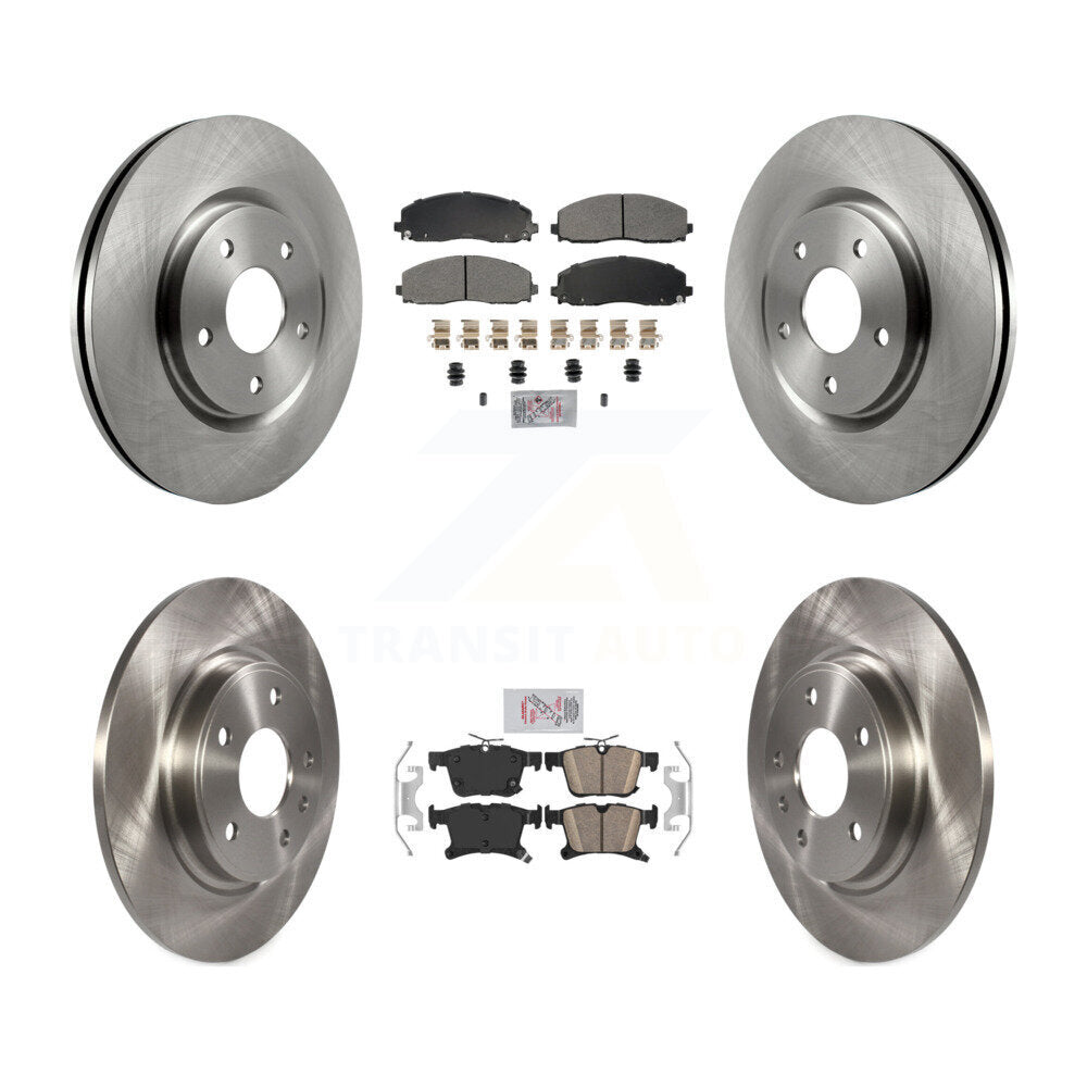 Disc Rotors and Semi-Metallic (Front) & Ceramic (Rear) Brake Pads Kit-K8A-107438 - Kit.bestparts.ca