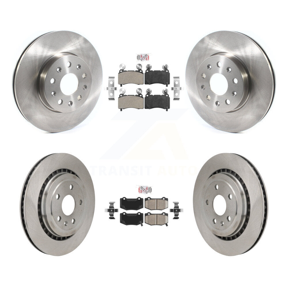 Disc Rotors and Semi-Metallic (Front) & Ceramic (Rear) Brake Pads Kit-K8A-107595 - Kit.bestparts.ca Kit.bestparts.ca