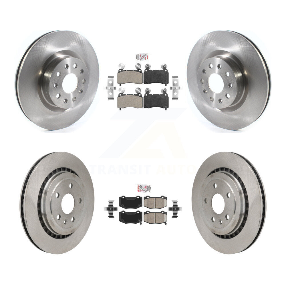 Disc Rotors and Semi-Metallic (Front) & Ceramic (Rear) Brake Pads Kit-K8A-107596 - Kit.bestparts.ca