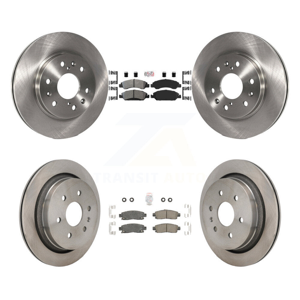 disc rotors and semi metallic front ceramic rear brake pads-k8a-107618 - Kit.bestparts.ca Kit.bestparts.ca