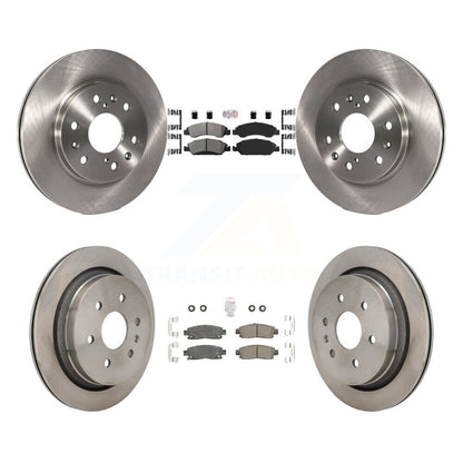 disc rotors and semi metallic front ceramic rear brake pads-k8a-107618 - Kit.bestparts.ca