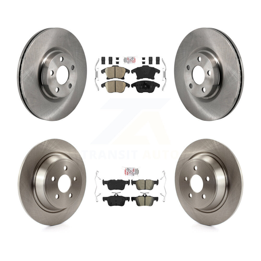 Disc Rotors and Ceramic (Front) & Semi-Metallic (Rear) Brake Pads Kit-K8A-107735 - Kit.bestparts.ca
