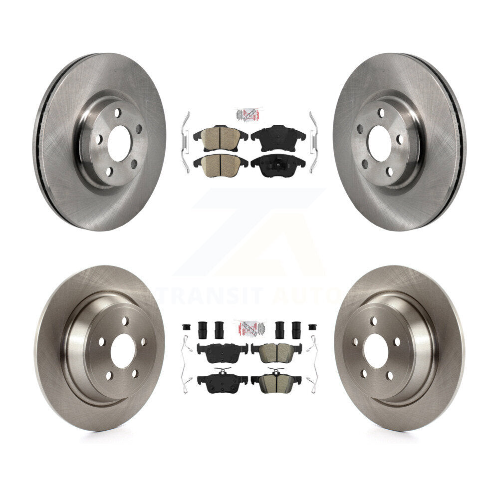 disc rotors and ceramic front semi metallic rear brake pads-k8a-107738 - Kit.bestparts.ca