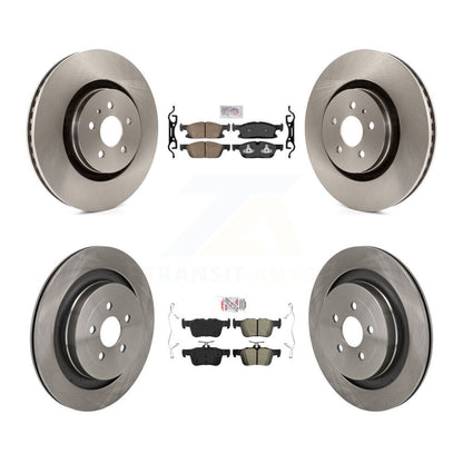 Disc Rotors and Ceramic (Front) & Semi-Metallic (Rear) Brake Pads Kit-K8A-107739 - Kit.bestparts.ca