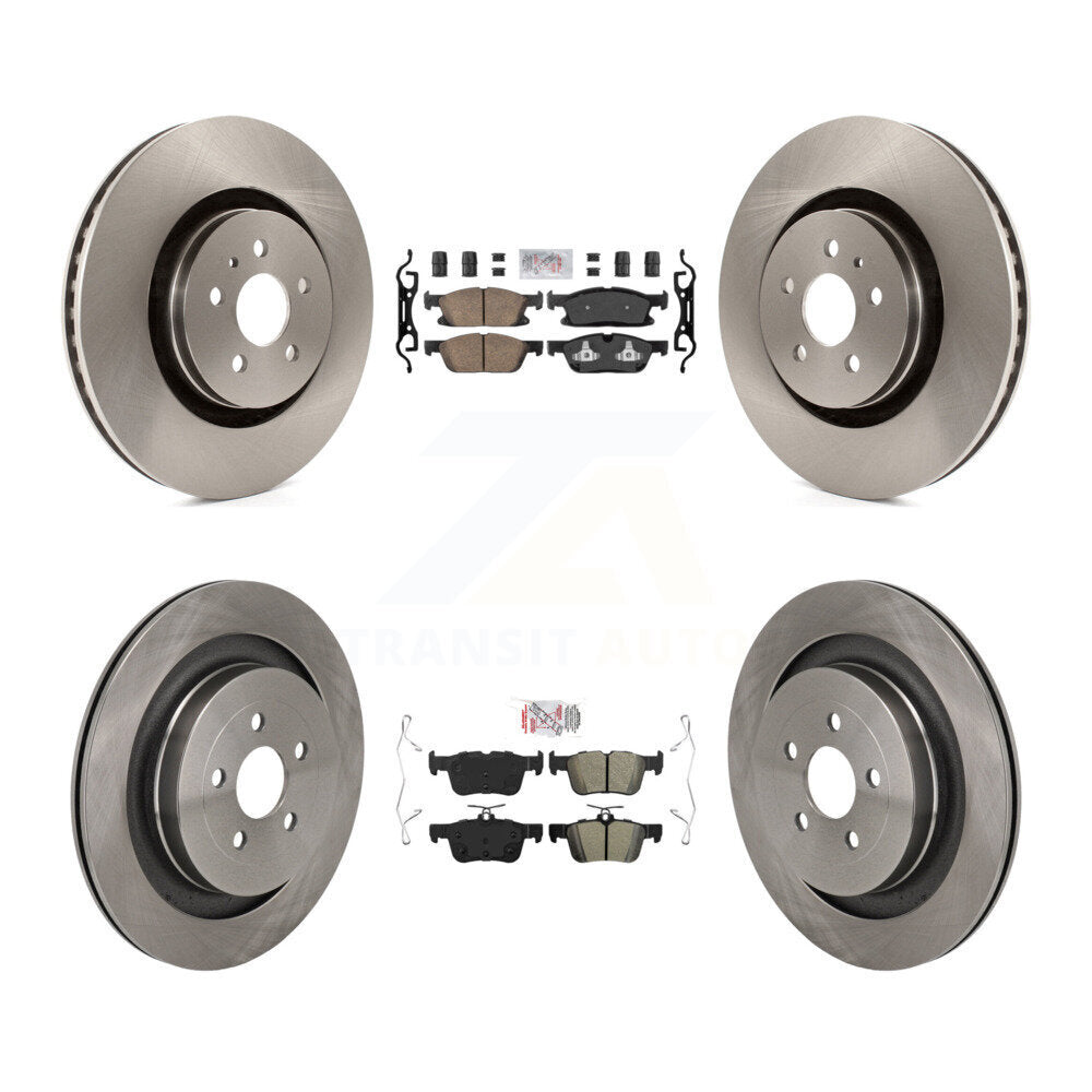 Disc Rotors and Ceramic (Front) & Semi-Metallic (Rear) Brake Pads Kit-K8A-107741 - Kit.bestparts.ca Kit.bestparts.ca