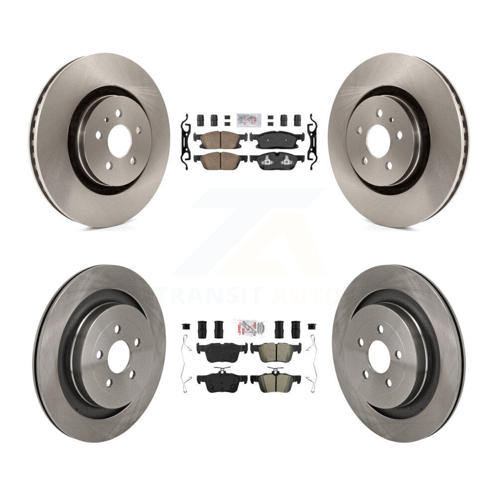 Disc Rotors and Ceramic (Front) & Semi-Metallic (Rear) Brake Pads Kit-K8A-107742 - Kit.bestparts.ca Kit.bestparts.ca