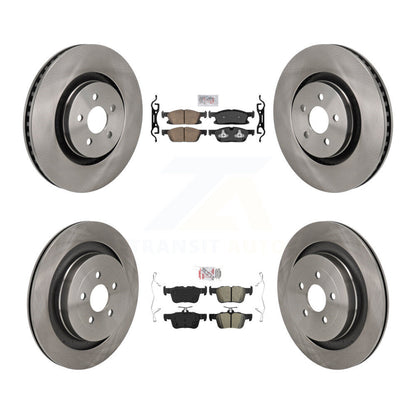 Disc Rotors and Ceramic (Front) & Semi-Metallic (Rear) Brake Pads Kit-K8A-107743 - Kit.bestparts.ca