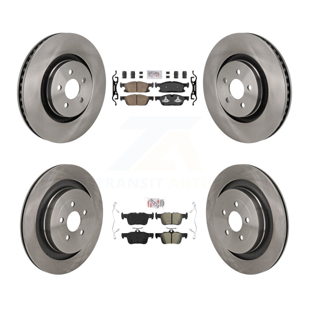 Disc Rotors and Ceramic (Front) & Semi-Metallic (Rear) Brake Pads Kit-K8A-107745 - Kit.bestparts.ca
