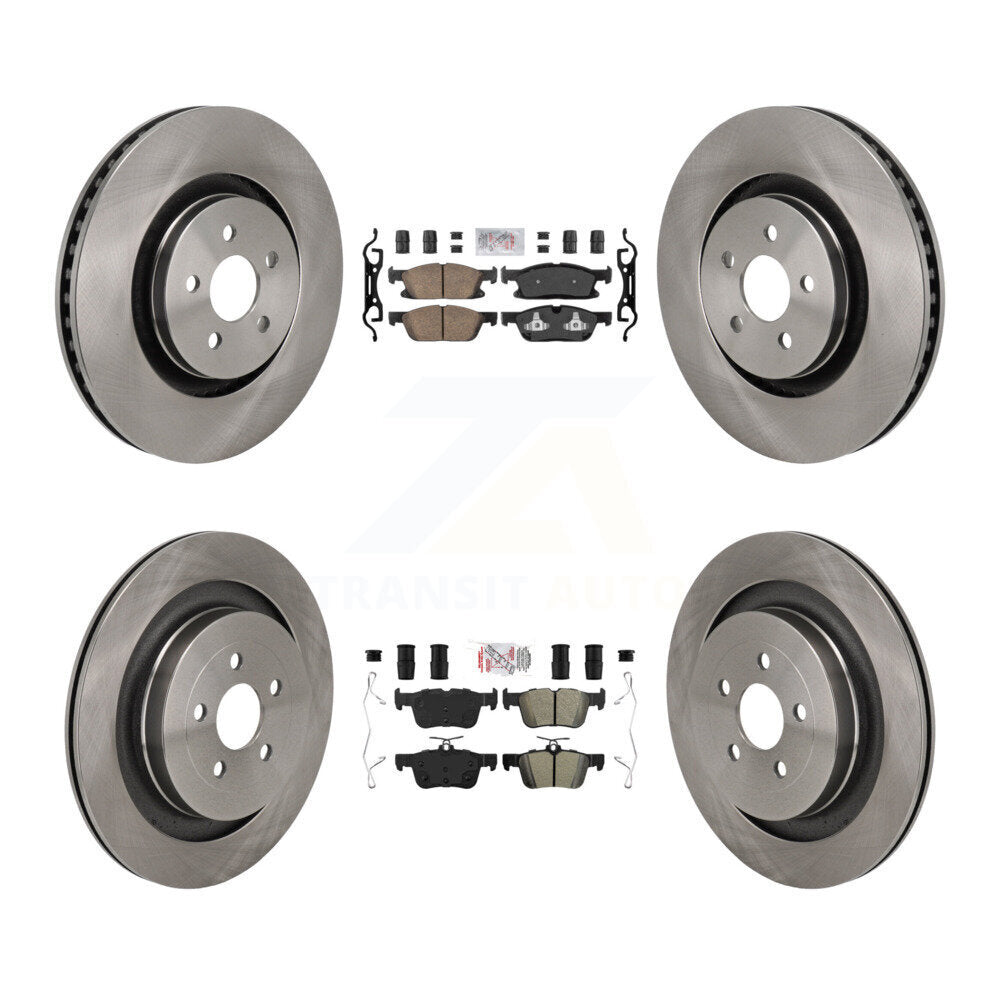 Disc Rotors and Ceramic (Front) & Semi-Metallic (Rear) Brake Pads Kit-K8A-107746 - Kit.bestparts.ca Kit.bestparts.ca