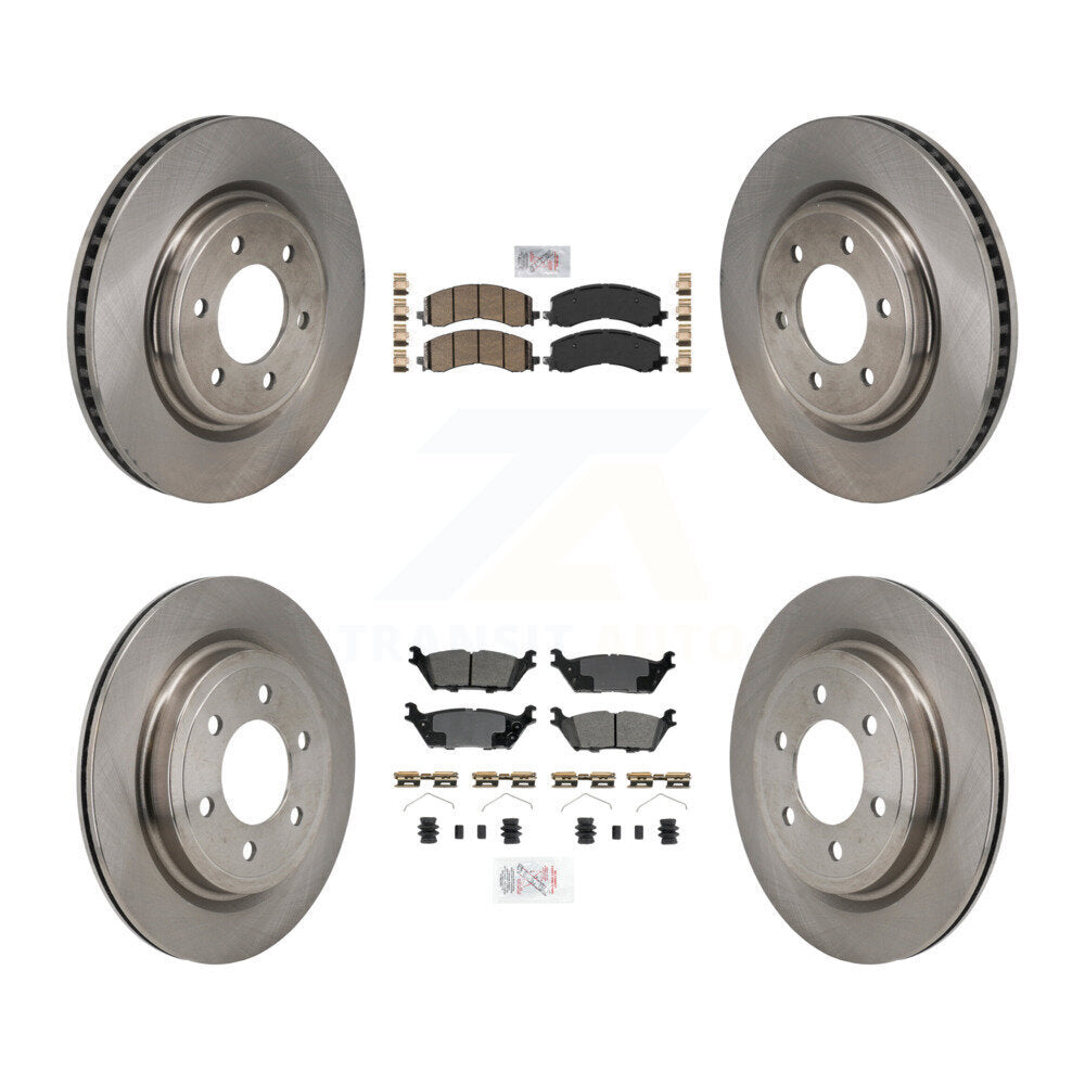 Disc Rotors and Ceramic (Front) & Semi-Metallic (Rear) Brake Pads Kit-K8A-107782 - Kit.bestparts.ca