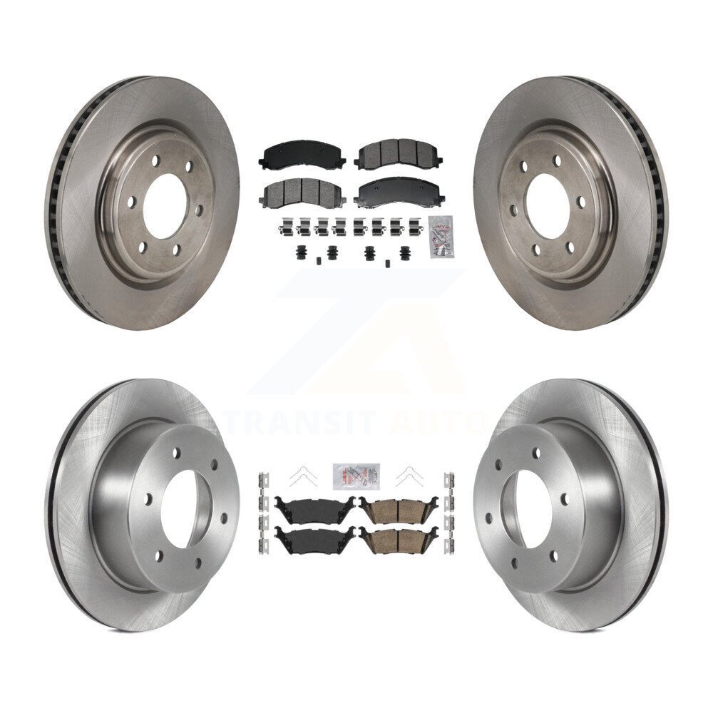 Disc Rotors and Semi-Metallic (Front) & Ceramic (Rear) Brake Pads Kit-K8A-107789 - Kit.bestparts.ca