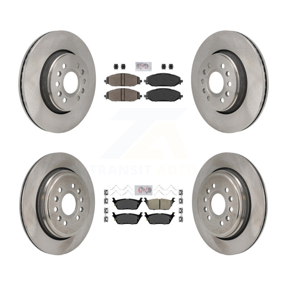 Disc Rotors and Semi-Metallic (Front) & Ceramic (Rear) Brake Pads Kit-K8A-107799 - Kit.bestparts.ca Kit.bestparts.ca