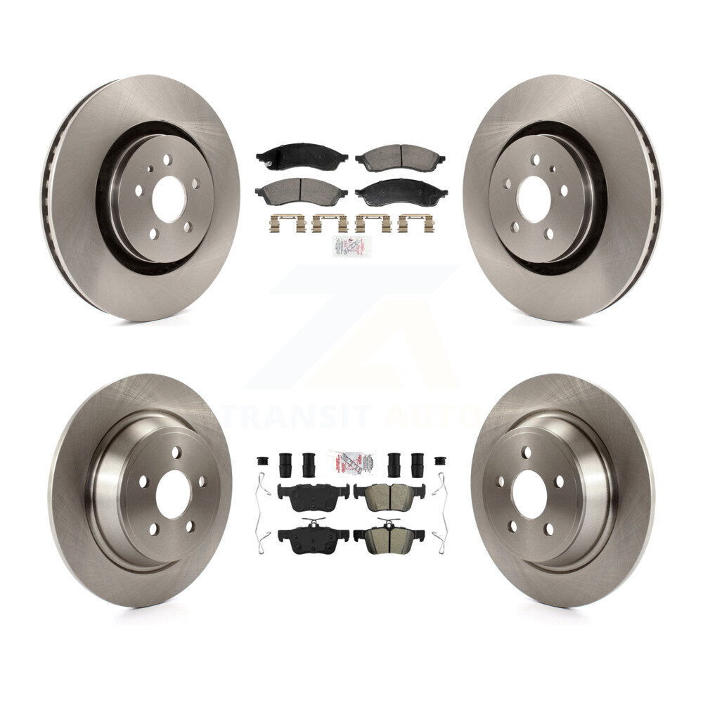 Disc Rotors and Ceramic (Front) & Semi-Metallic (Rear) Brake Pads Kit-K8A-109258 - Kit.bestparts.ca