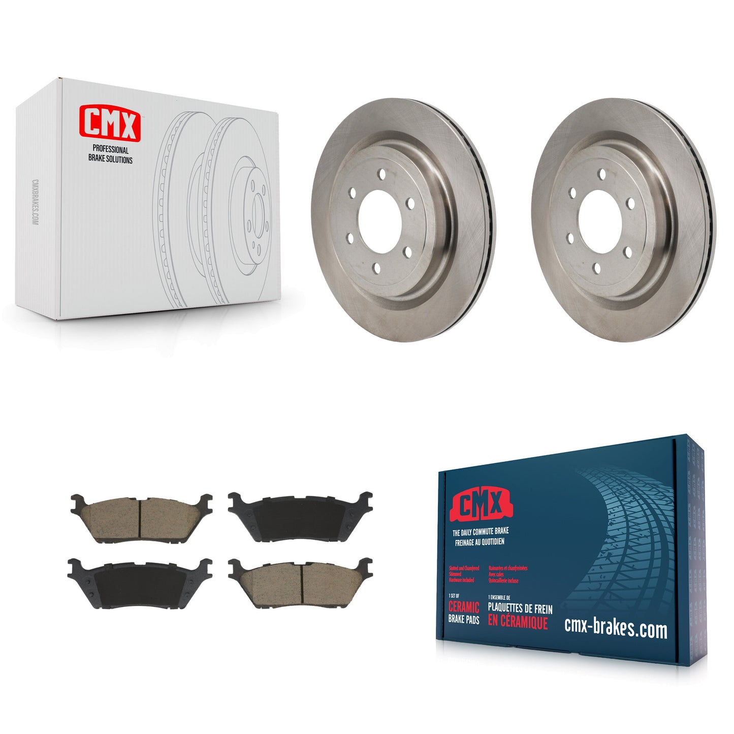 Disc Rotors and Ceramic Brake Pads Kit-K8C-103735 Kit.bestparts.ca