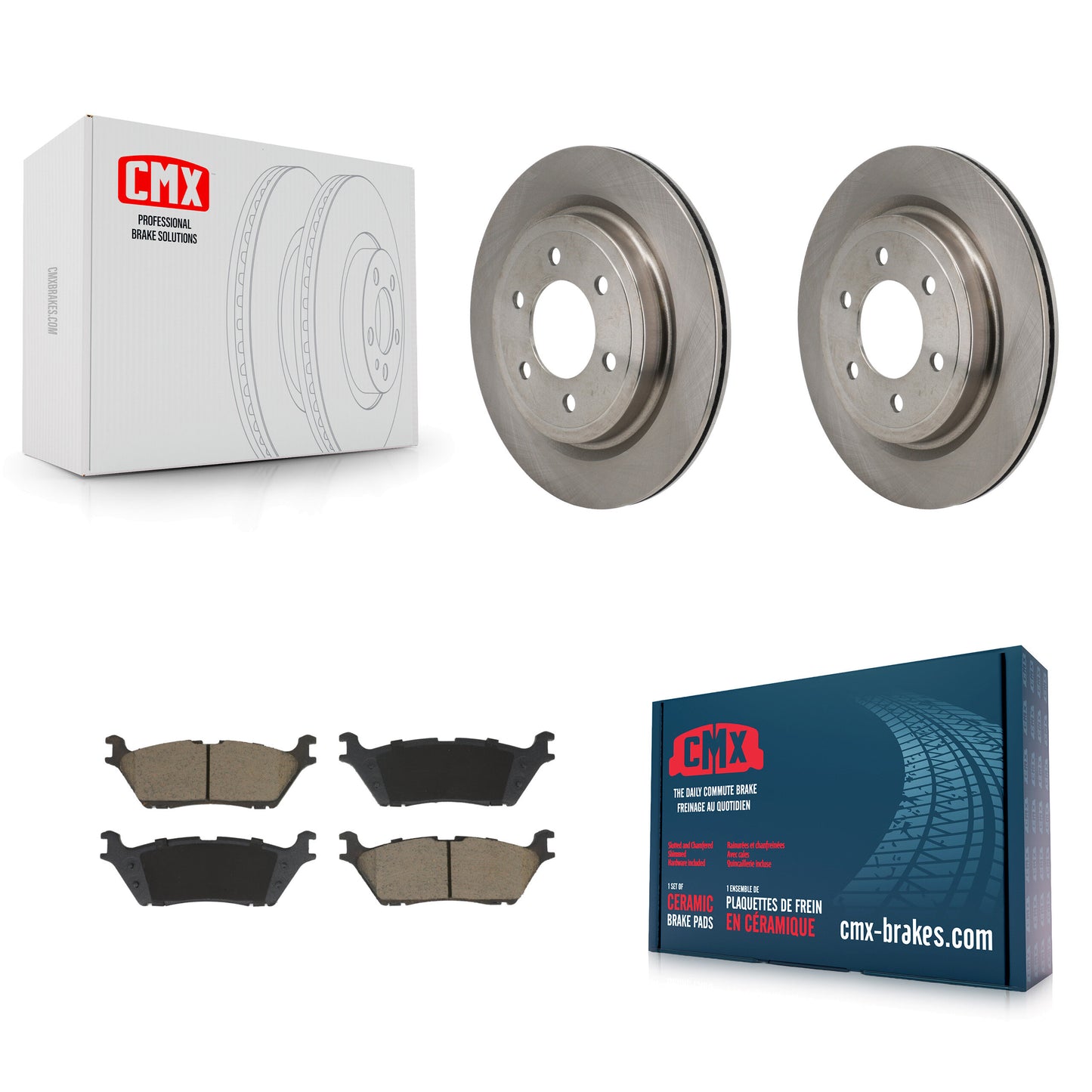 Disc Rotors and Ceramic Brake Pads Kit-K8C-103736 Kit.bestparts.ca