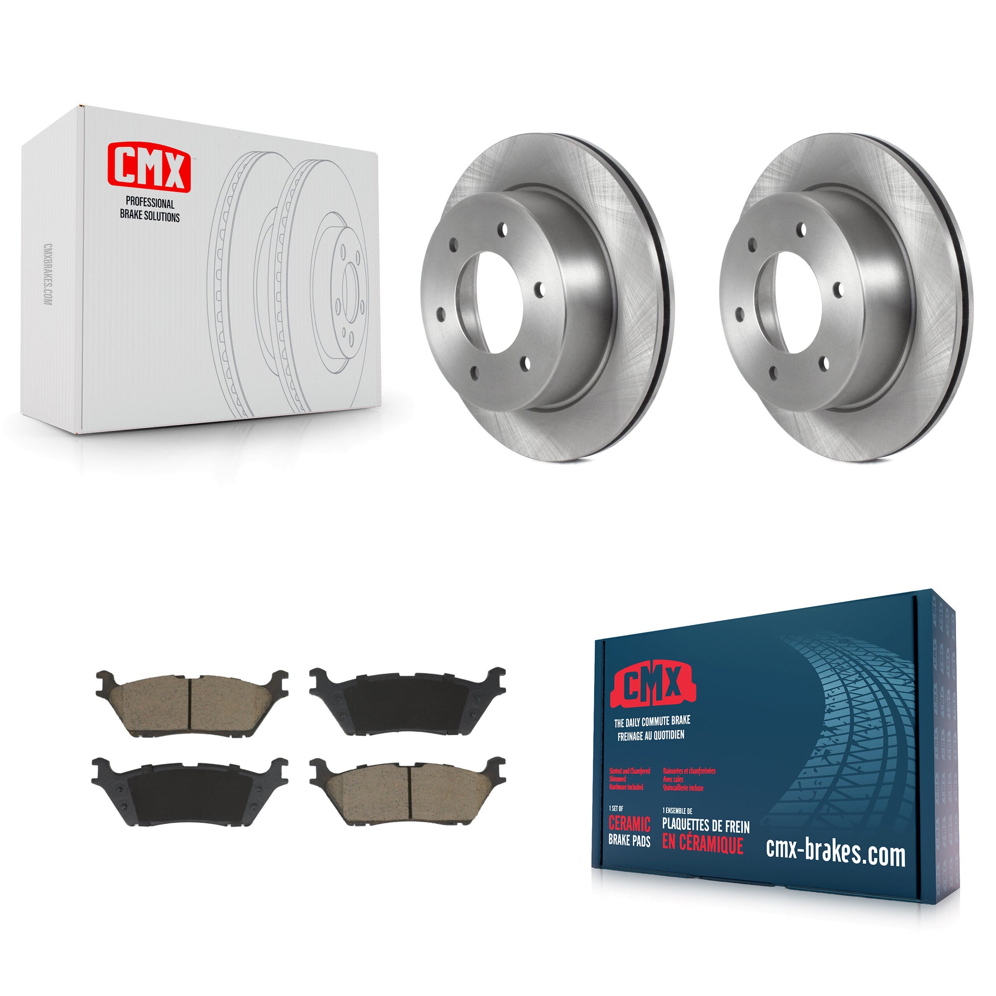 Disc Rotors and Ceramic Brake Pads Kit-K8C-103757