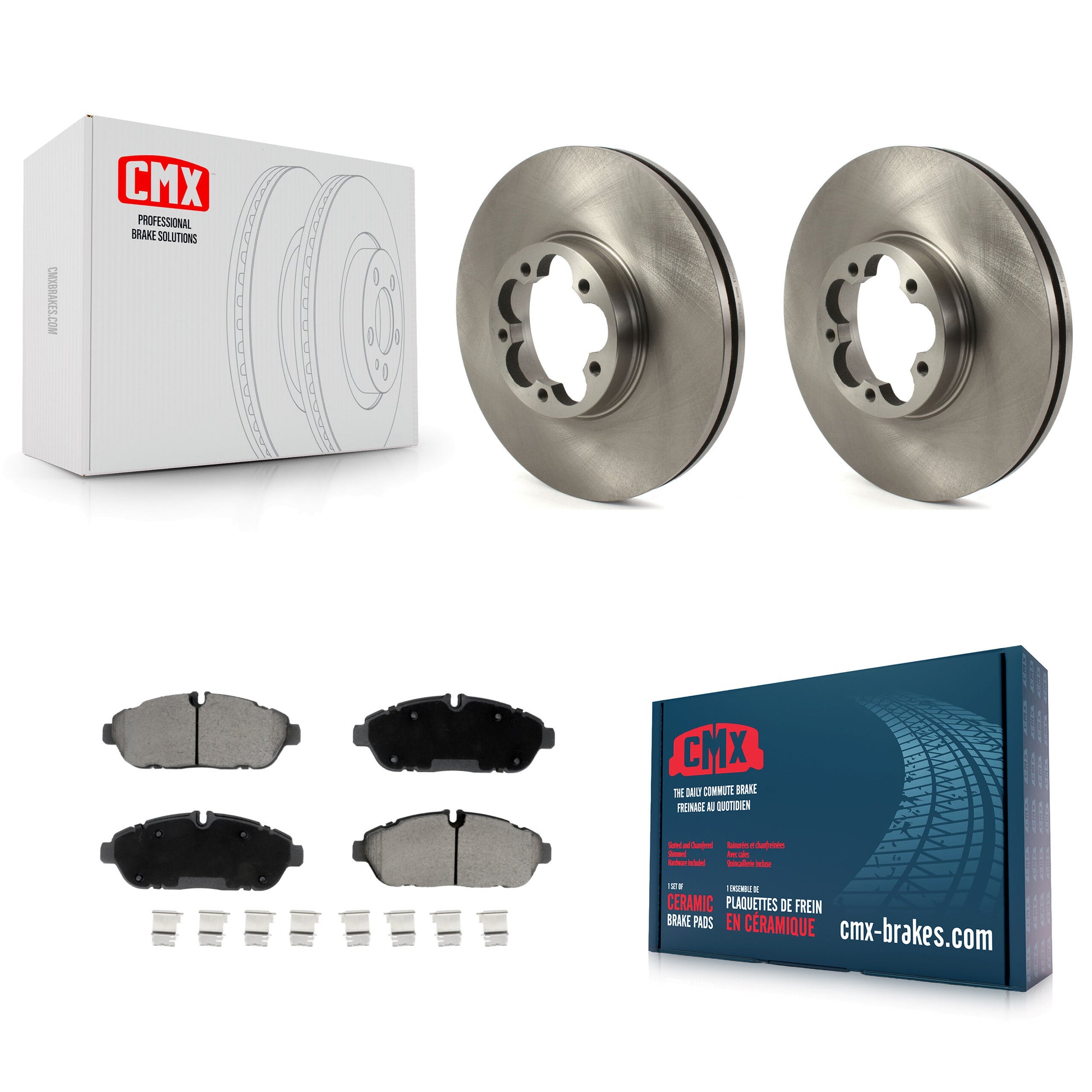 Disc Rotors and Ceramic Brake Pads Kit-K8C-104620