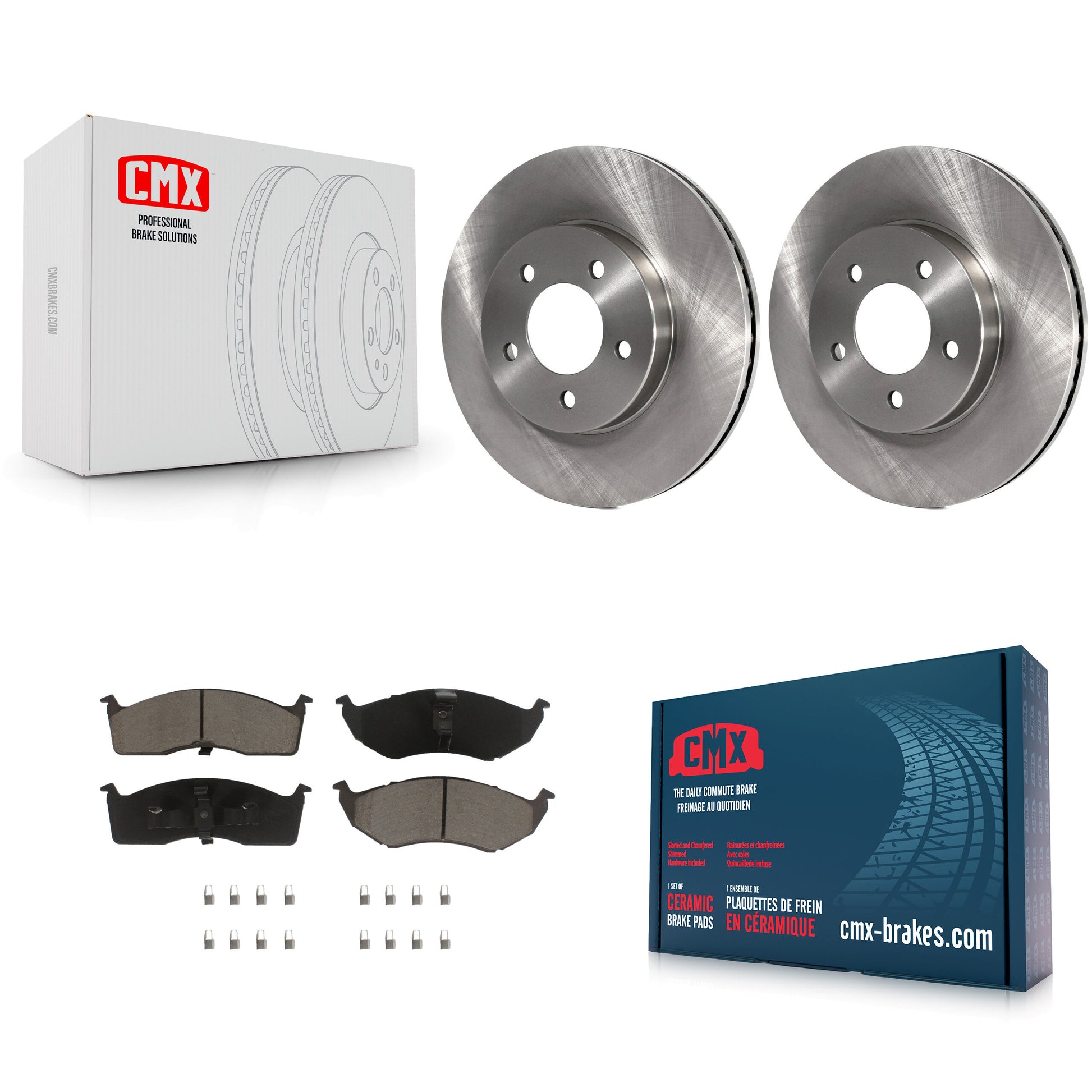 Disc Rotors and Ceramic Brake Pads Kit-K8C-104622