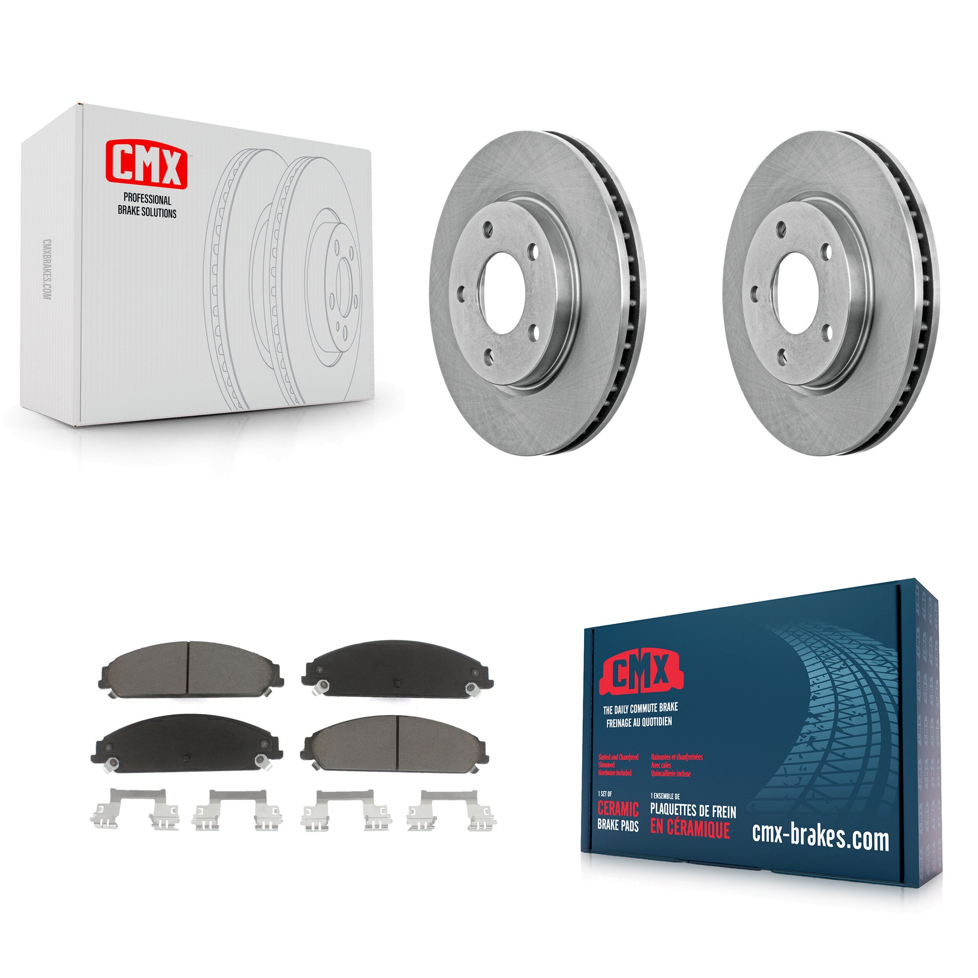 Disc Rotors and Ceramic Brake Pads Kit-K8C-104629