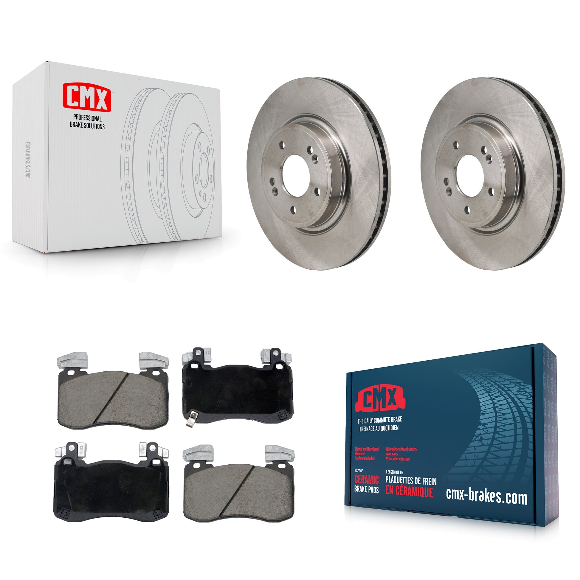 Disc Rotors and Ceramic Brake Pads Kit-K8C-104638