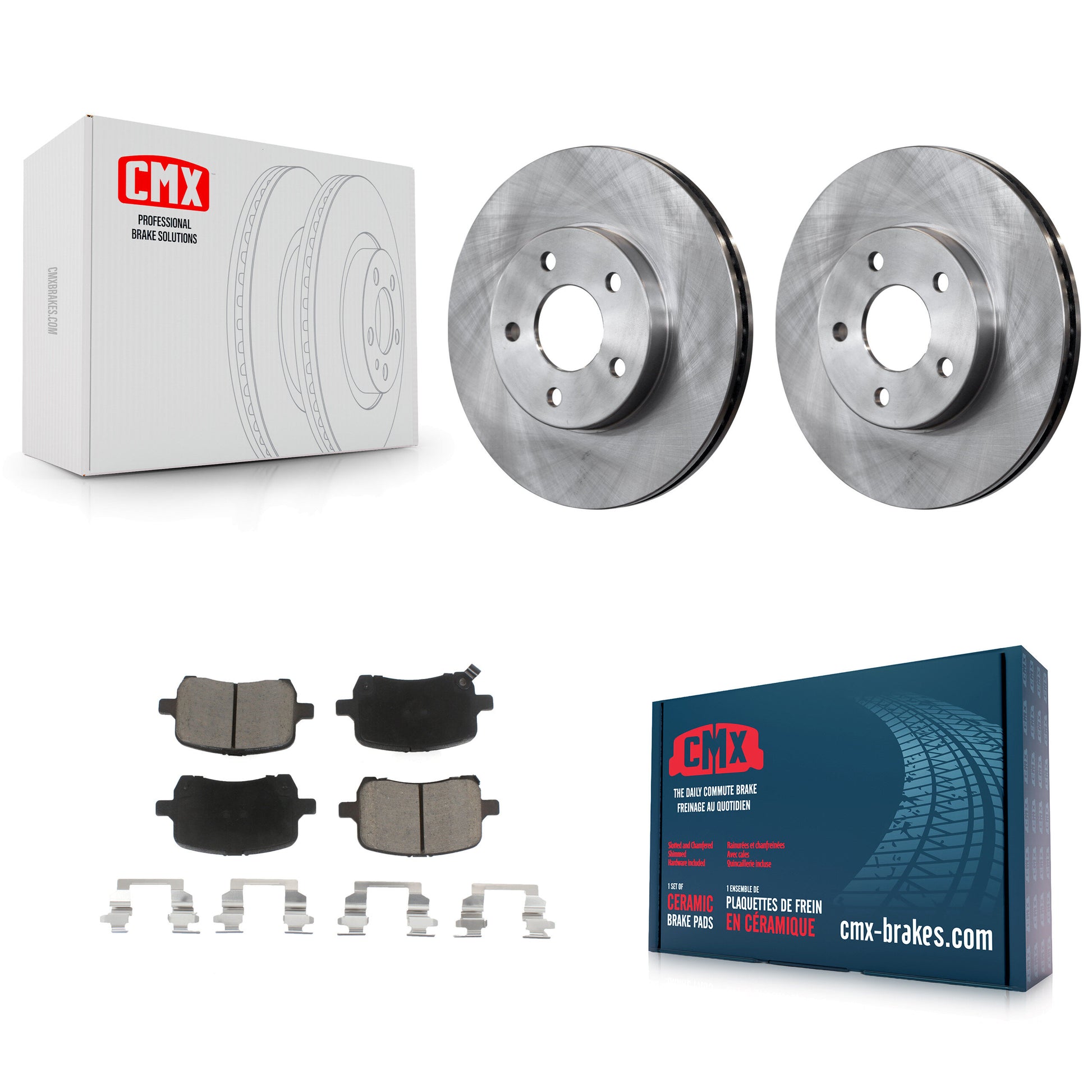 Disc Rotors and Ceramic Brake Pads Kit-K8C-104640