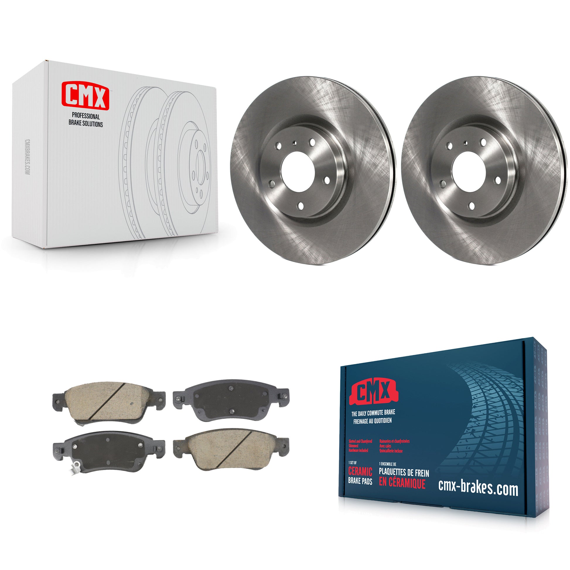 Disc Rotors and Ceramic Brake Pads Kit-K8C-104641