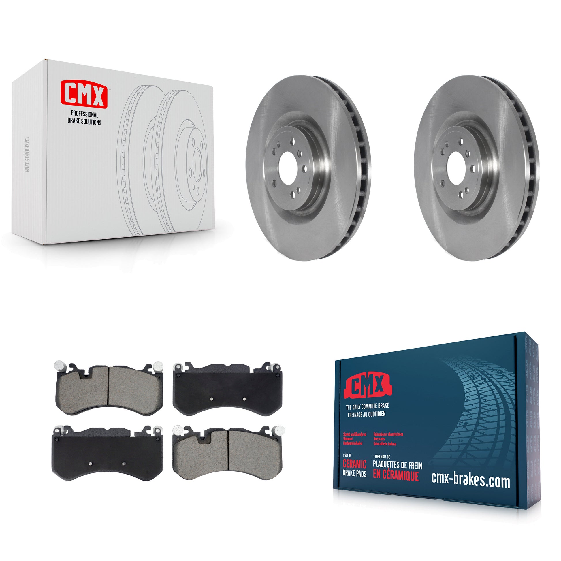 Disc Rotors and Ceramic Brake Pads Kit-K8C-104643