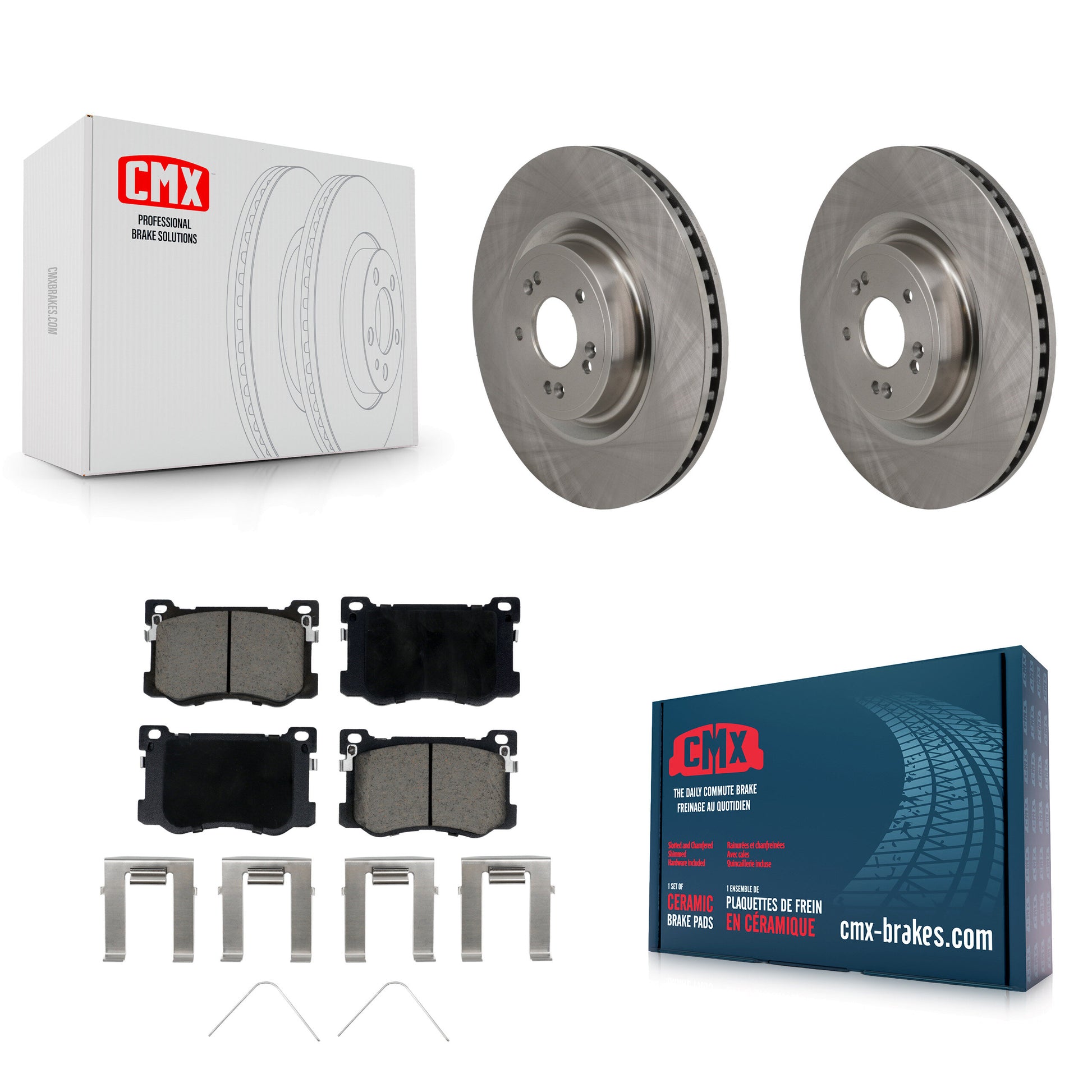 Disc Rotors and Ceramic Brake Pads Kit-K8C-104645