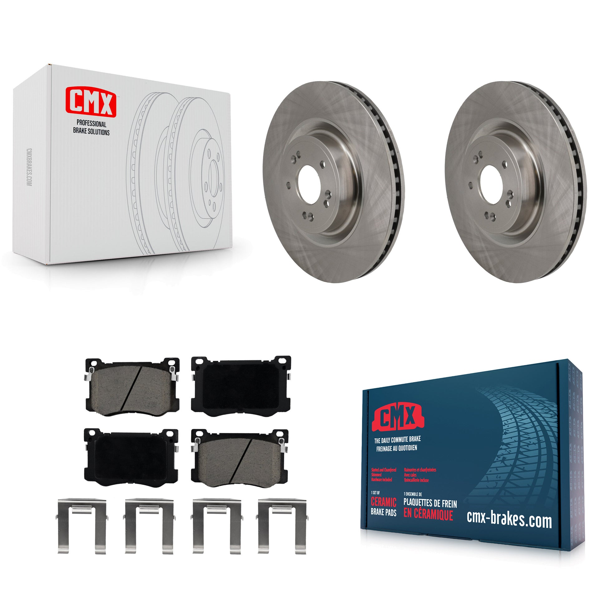 Disc Rotors and Ceramic Brake Pads Kit-K8C-104646